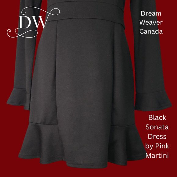 Sonata Black Dress | Pink Martini - Picture 6 of 8